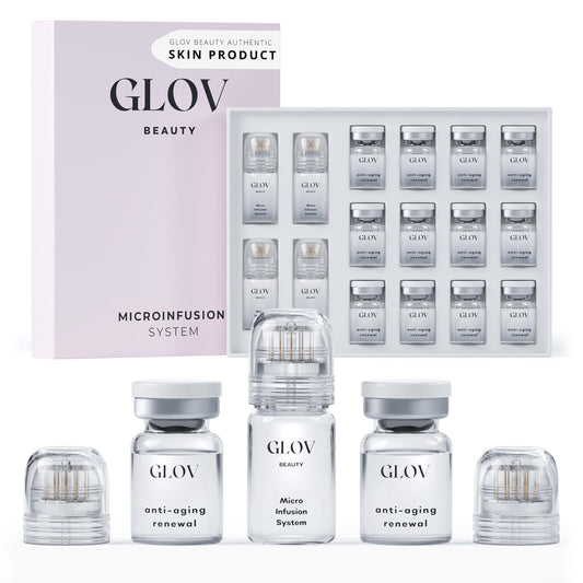 Glov Beauty Micro Infusion System for face and lips boosts radiance with gentle micro-stimuli.