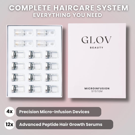 Glov Beauty serum ampoules 5ml ready for hydrating scalp care.