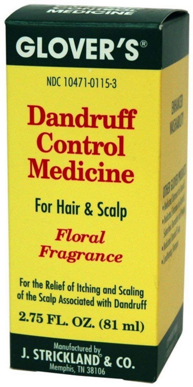 Glover's Dandruff Control Medicine bottle with floral fragrance, pack of 2