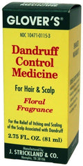 Glover's Dandruff Control Medicine bottle with floral fragrance, pack of 2
