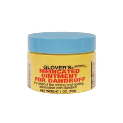 Glover's Medicated Ointment for Dandruff bottle supports scalp care.