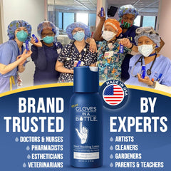 Gloves In A Bottle dermal barrier illustration suggesting skin comfort.
