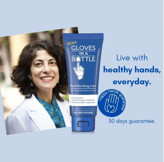 Gloves In A Bottle invisible glove layer provides long-lasting hand protection.