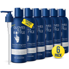 Gloves In A Bottle shielding lotion dispenser showing easy application and protection