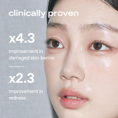 Glow Aloe Barrier Moisturizer being applied to calm irritated skin