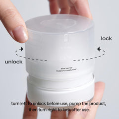 Glow Aloe Barrier Moisturizer applied before makeup for a smooth base