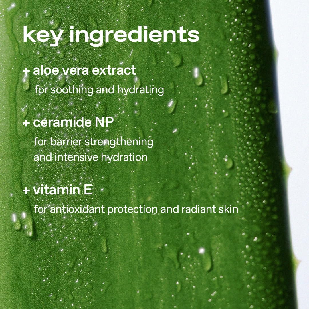 Glow Aloe Barrier Moisturizer packaging front with vegan label for gentle care