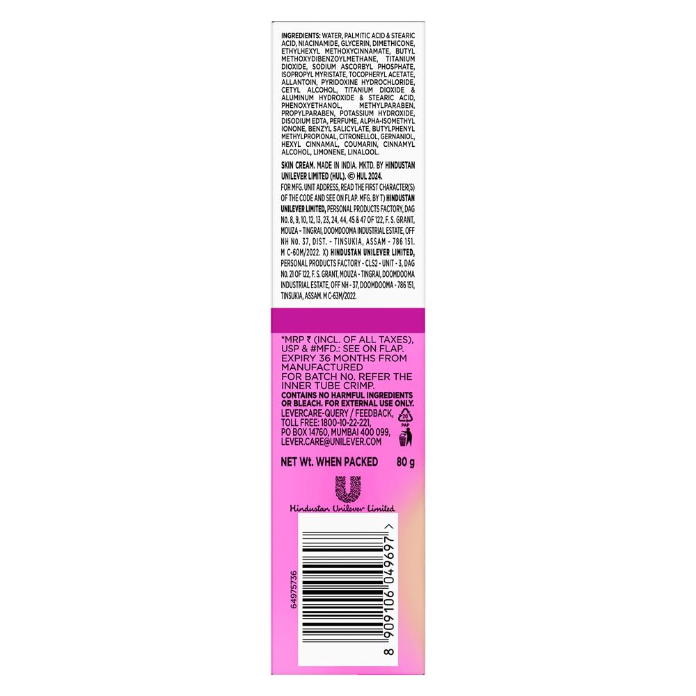 Glow & Lovely sealed cap shot conveys product freshness and integrity.