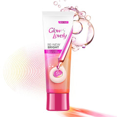 Glow & Lovely jar closeup shows smooth cream texture for daily use.