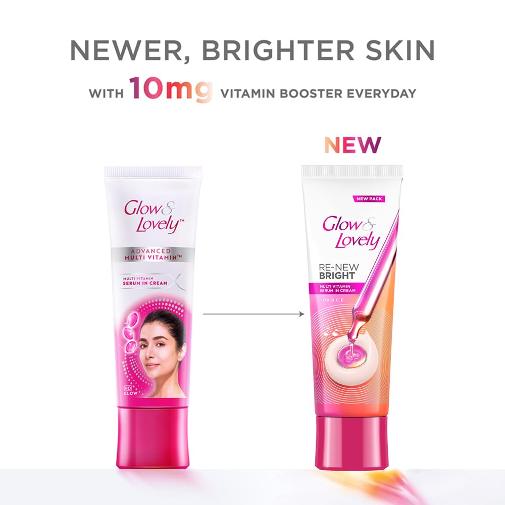 Glow & Lovely texture swirl demonstrates rich, quick-absorbing formula.