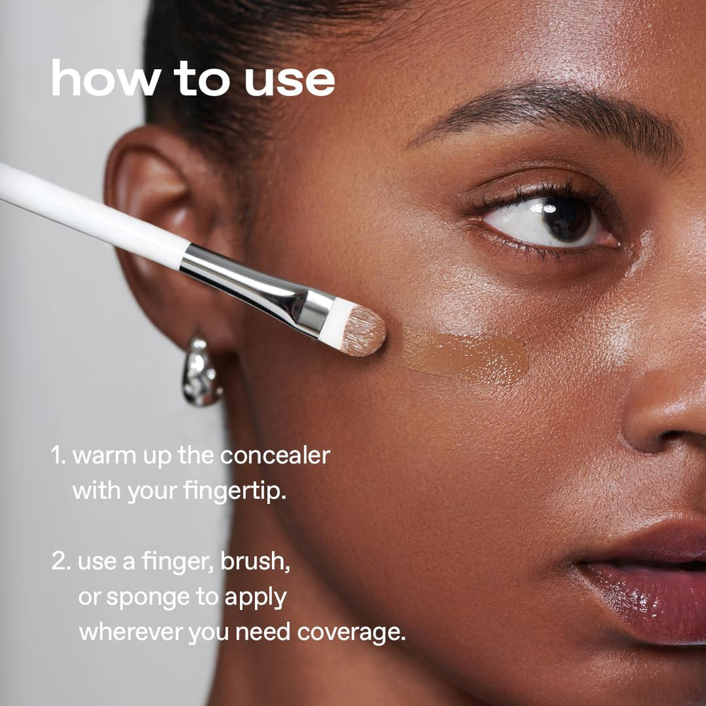 Glow concealer full-coverage beige shade for even tone