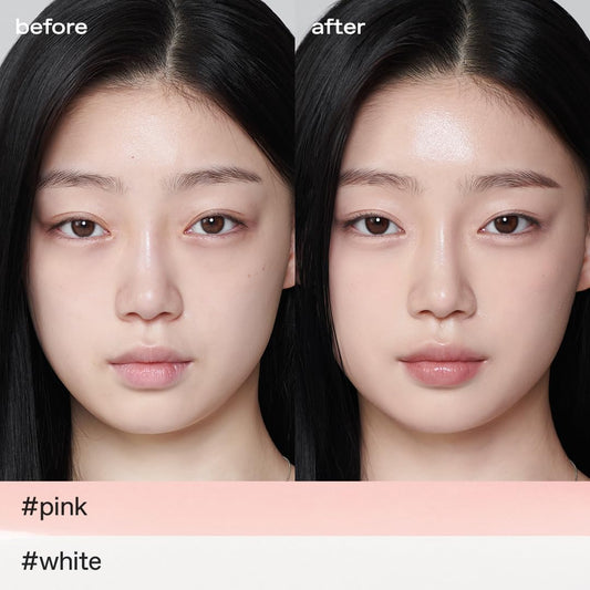 Glow dual-color concealer demonstrates pink-blemish coverage on skin