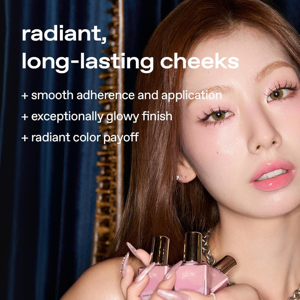 glow liquid blush dewy finish smooths skin with nourished glow