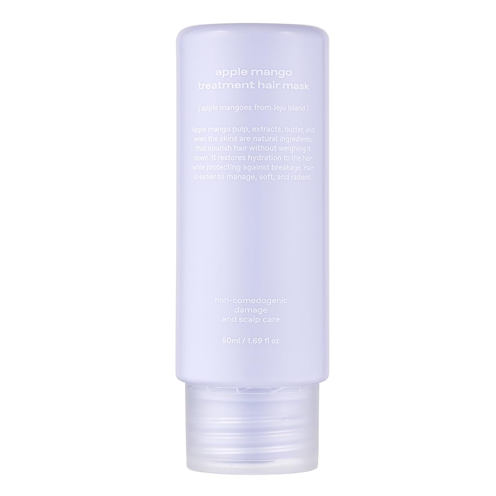 Glow Mini Apple Mango Mask texture close-up for deep conditioning and nourishment.