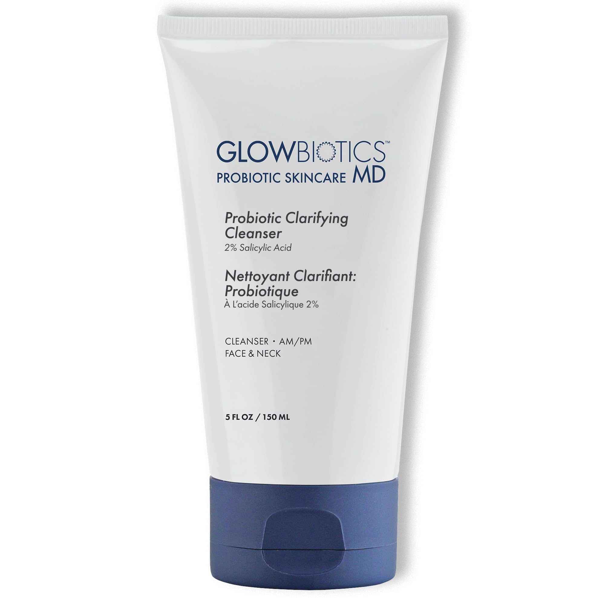 Glowbiotics Probiotic Clarifying Cleanser pore-clearing action for clearer pores.