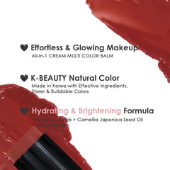 Camellia seed oil hydrates for a soft glow on skin.