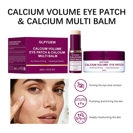 GLPYUEW Hydrogel Under Eye Patches packaging shown for hydrating eye care
