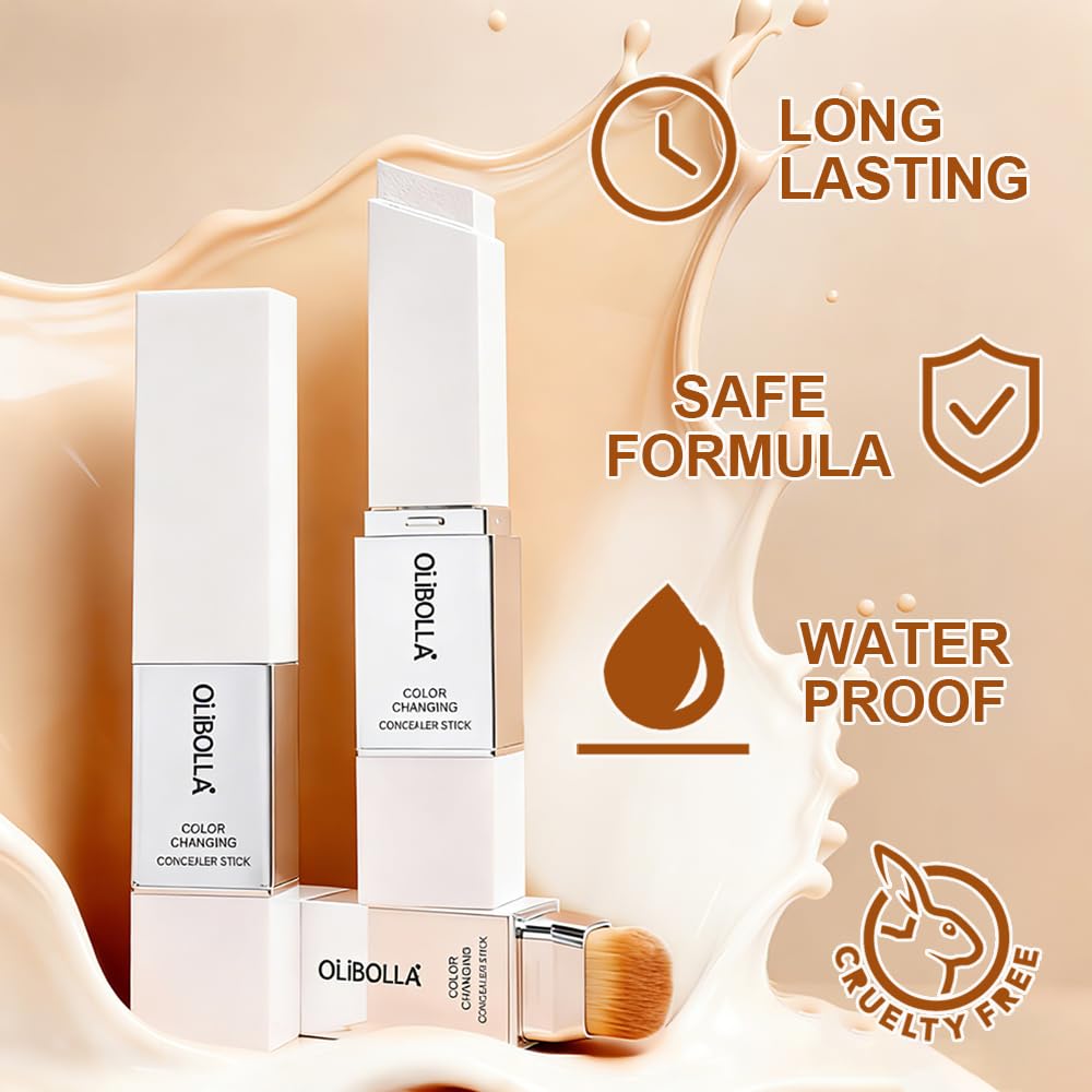 GLSFACE Color Changing Foundation Stick waterproof formula resists sweat and humidity.