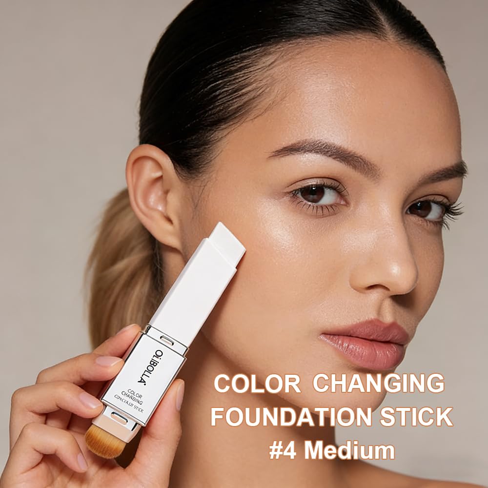 GLSFACE dual-ended brush close-up highlighting easy blending for an even complexion.
