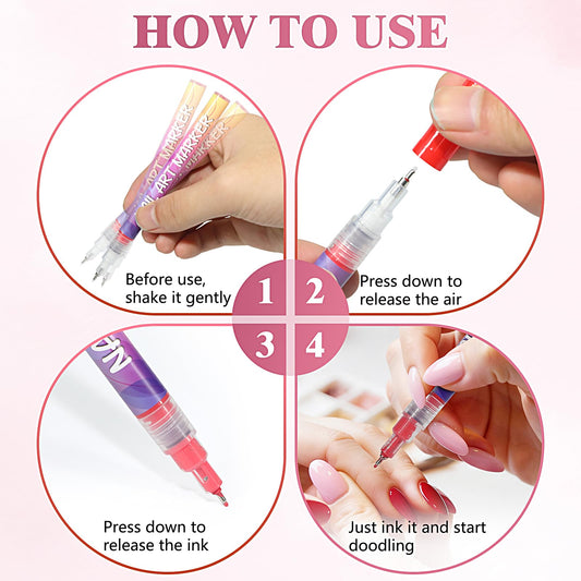 Gluixio ultra-fine-tip detail pen close-up demonstrates precise linework for intricate designs
