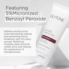 Glytone BPO Gel hydrates without leaving a white cast while treating blemishes