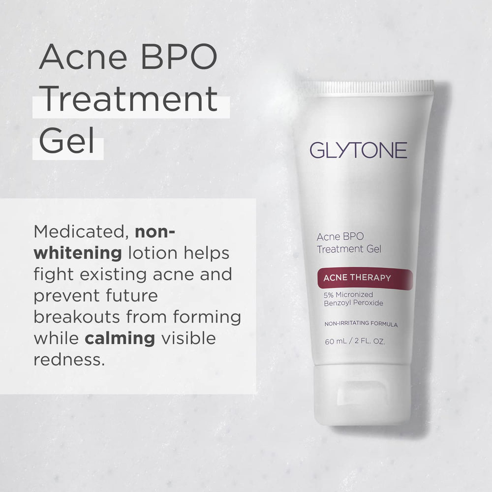 GLYTONE BPO Gel minimizes pores and controls oil on oily skin