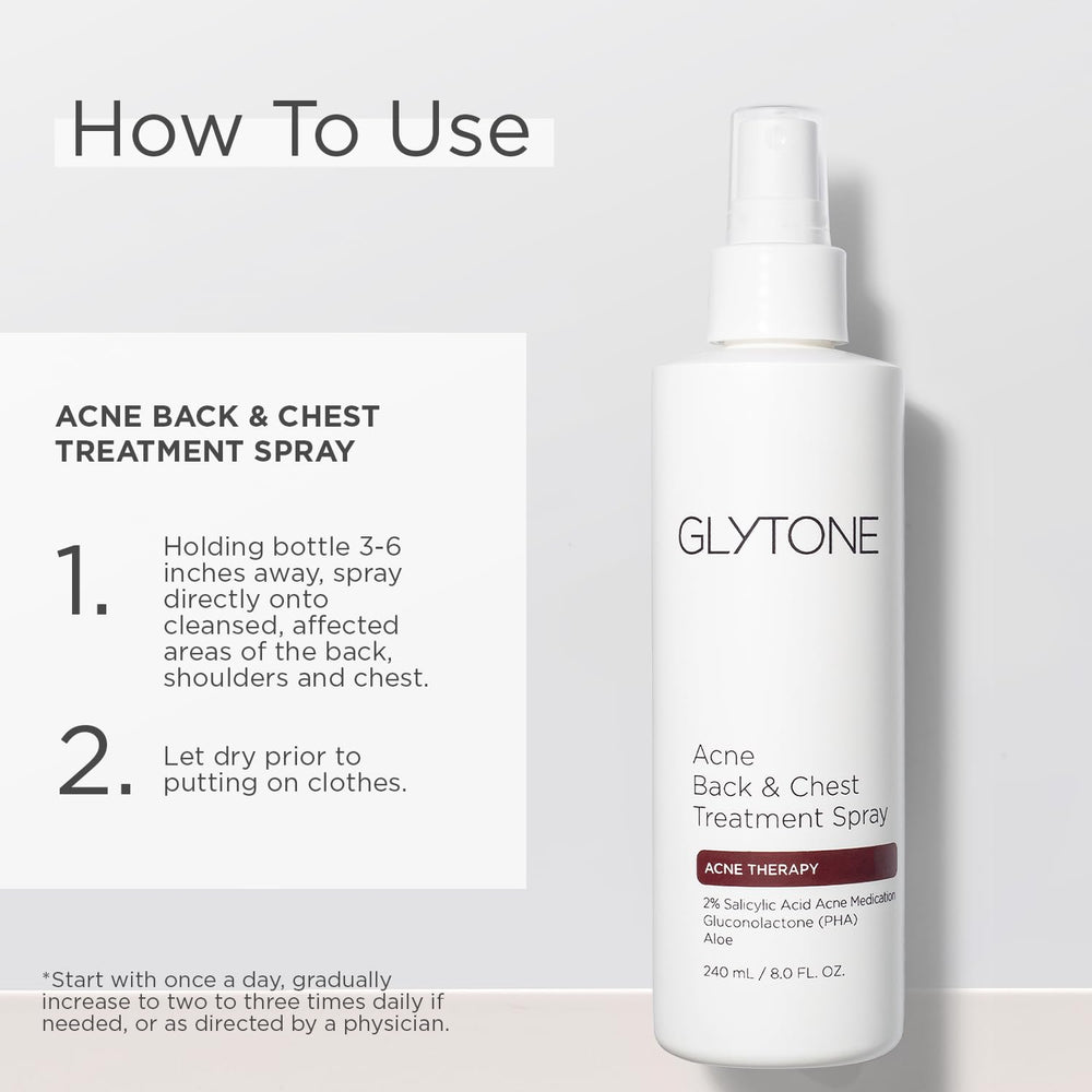 GLYTONE centella-asiatica-infused spray supports soothing renewal of skin.