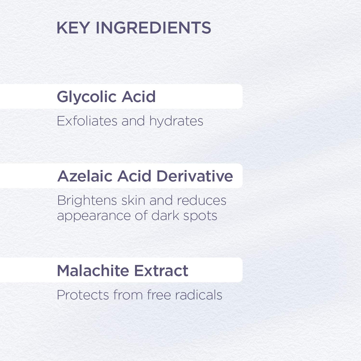 Hands applying GLYTONE toner to the face for a smoother texture