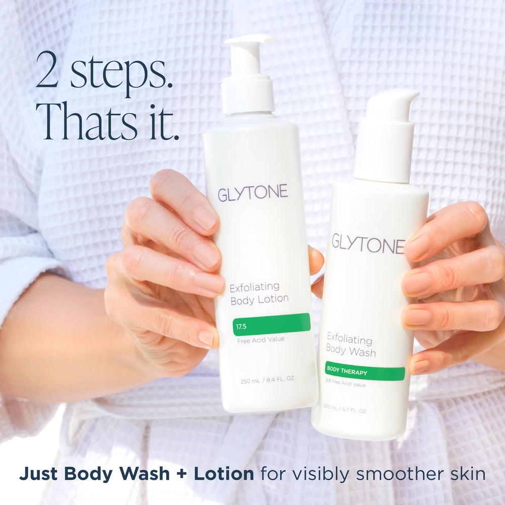 GLYTONE Glytone KP Kit dry skin texture improvement with daily KP care.
