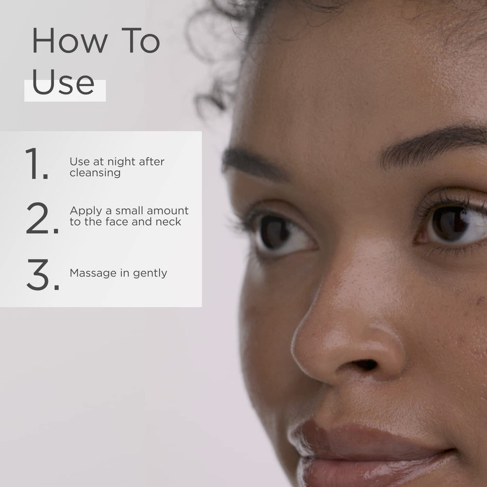 Glytone Mandelic Serum applied on the cheek for even tone.