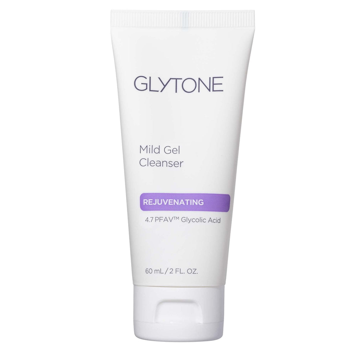 GLYTONE Mild Gel Exfoliating Cleanser bottle for daily gentle cleansing and hydration.