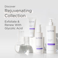 GLYTONE Glycolic acid ingredient highlights exfoliation without overpowering skin.