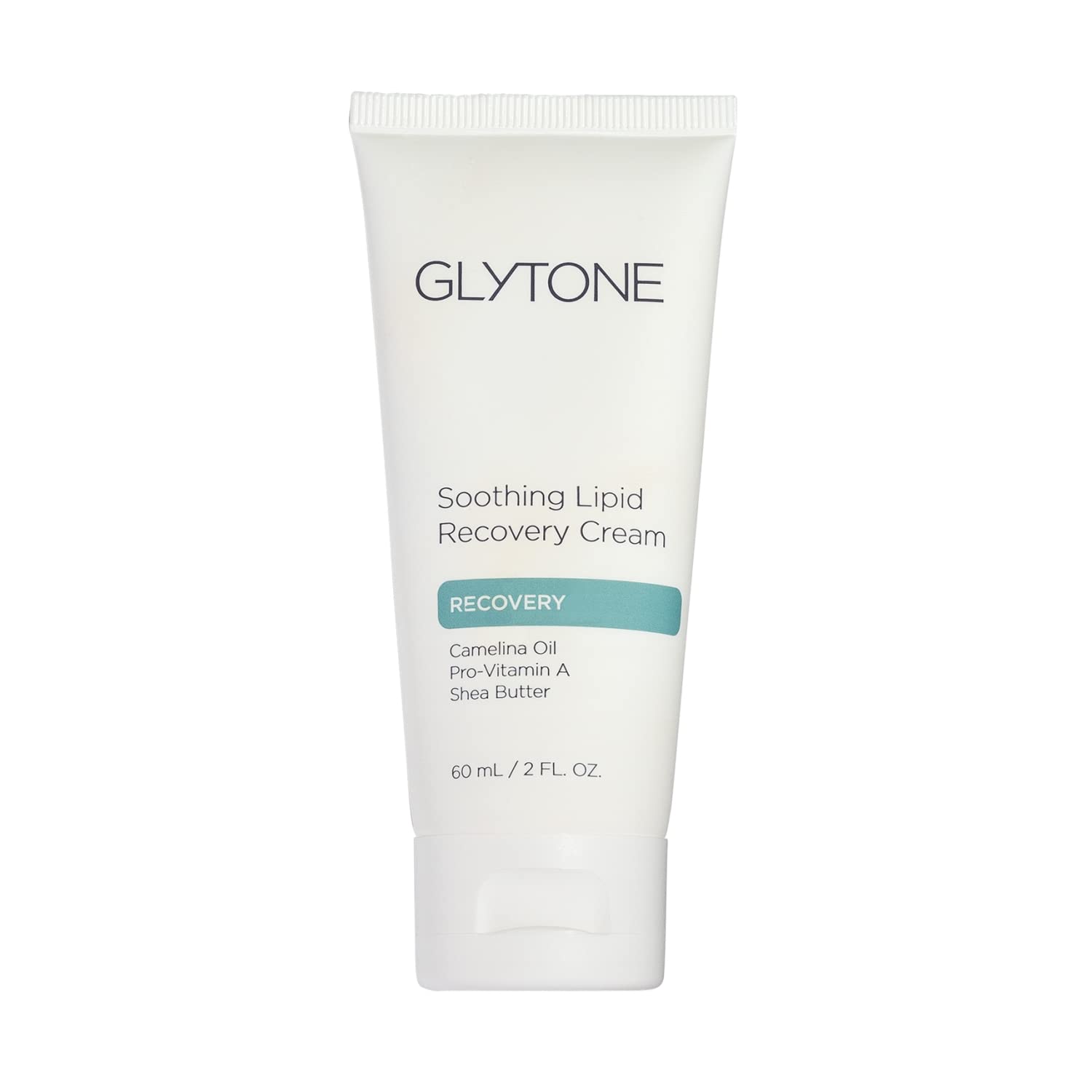 Glytone Soothing Lipid Recovery Cream jar closeup showing rich texture for dry skin