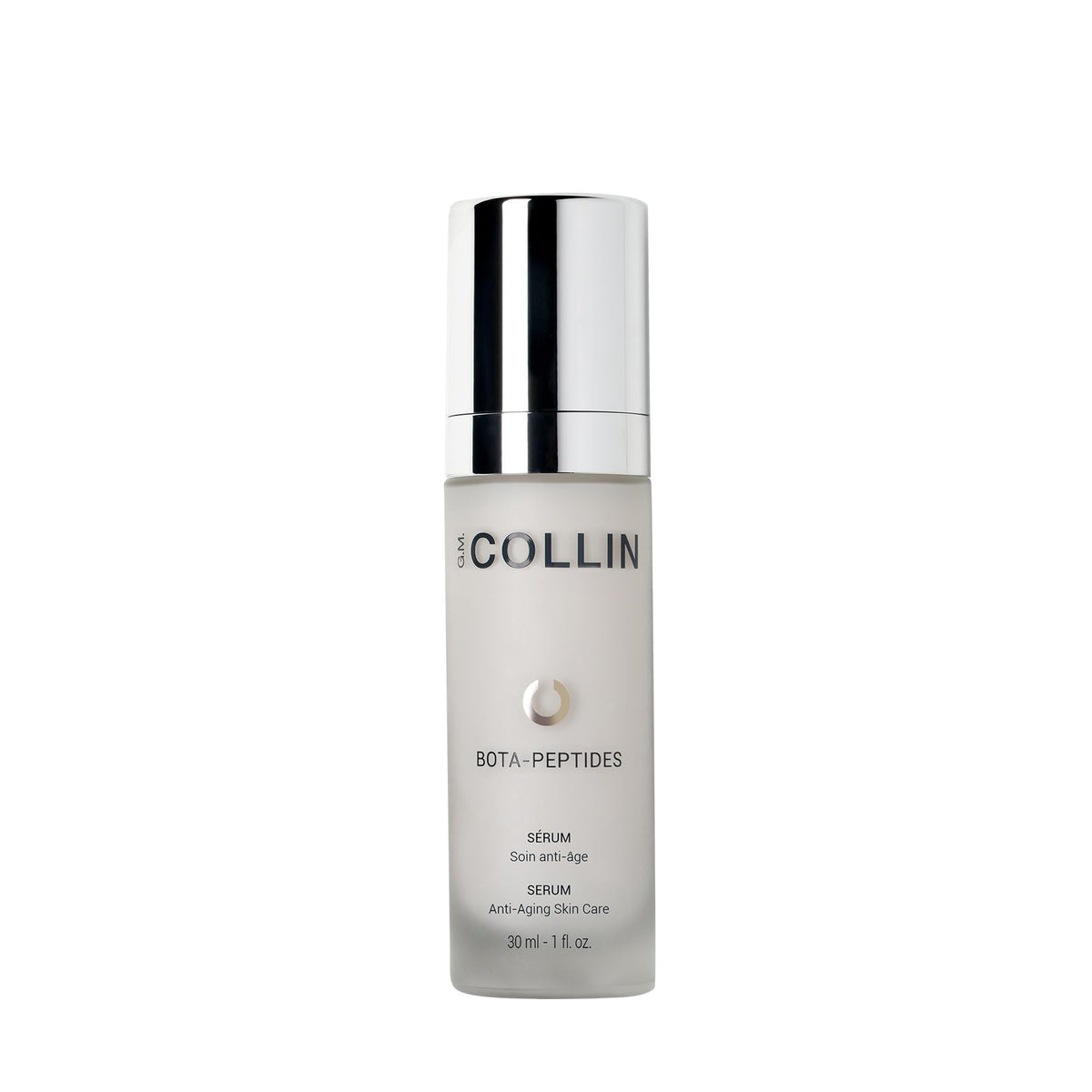 G.M. COLLIN Bota-Peptides Serum bottle highlighting premium anti-aging care