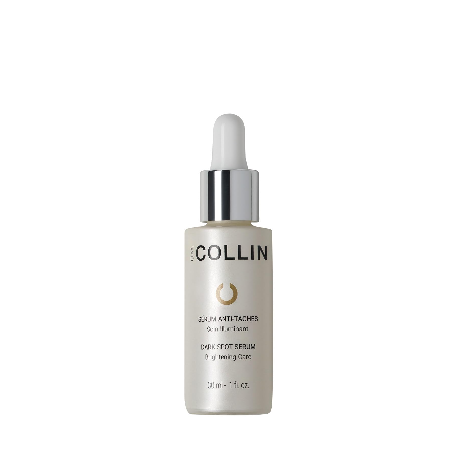 G.M. COLLIN Dark Spot Serum bottle promotes a radiant, even complexion.