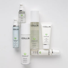 GM Collin Hydramucine Cleansing Milk being used on the face with a gentle massage