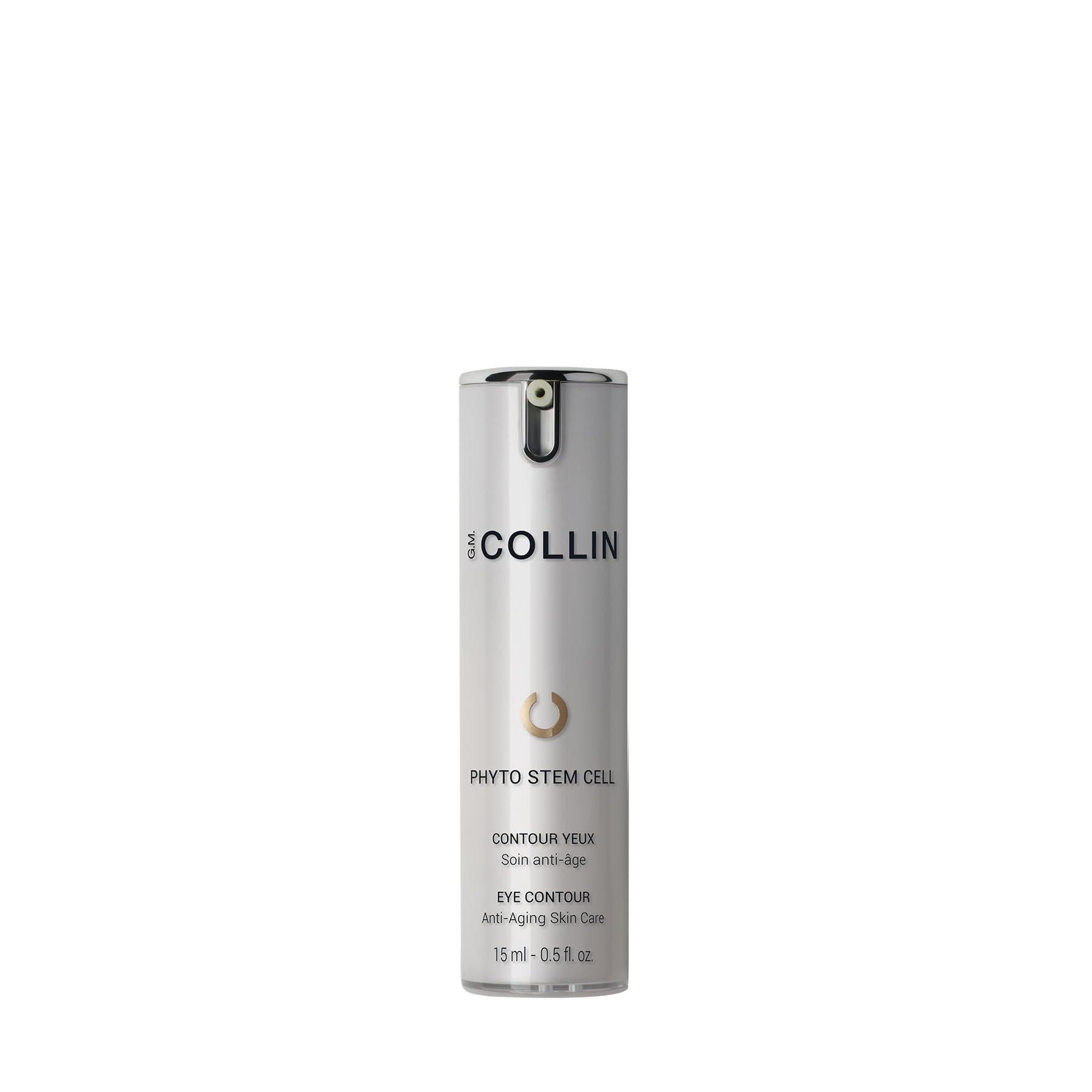 G.M. COLLIN Phyto Stem Cell Eye Contour bottle close-up highlighting firming and brightening potential.
