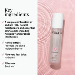 G.M. COLLIN Sensiderm Mist spray in action for gentle refresh