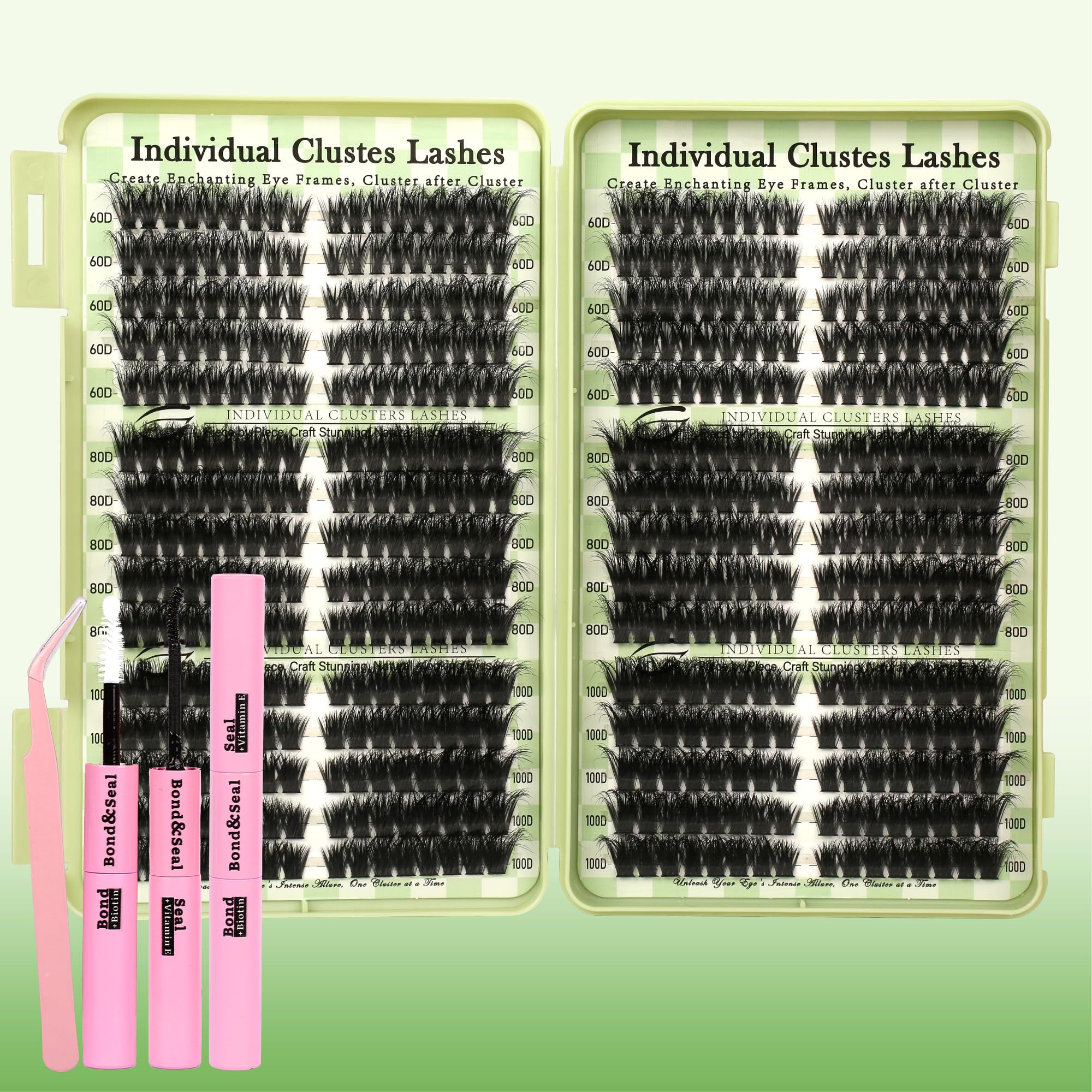 Gmagictobo Lash Clusters Kit shows cat eye design for dramatic, customizable daily looks.