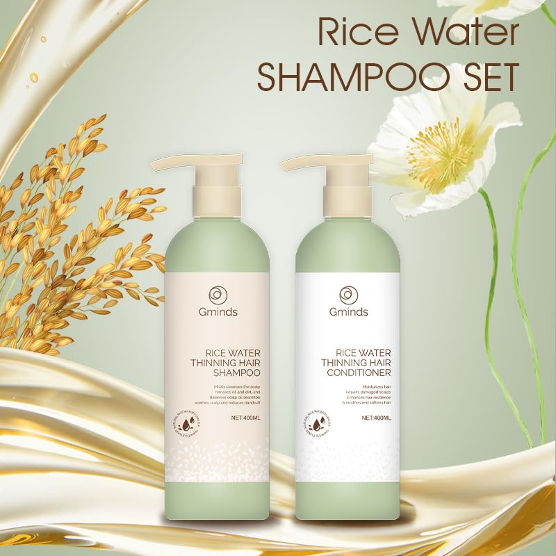 Gminds Rice Water Conditioner after-rinse, soft, detangled strands