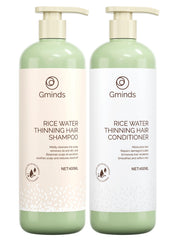 Gminds Rice Water Shampoo bottle, scalp nourishment