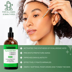 Go Nature Skincare Hyaluronic Serum dropper enables precise, clean application.
