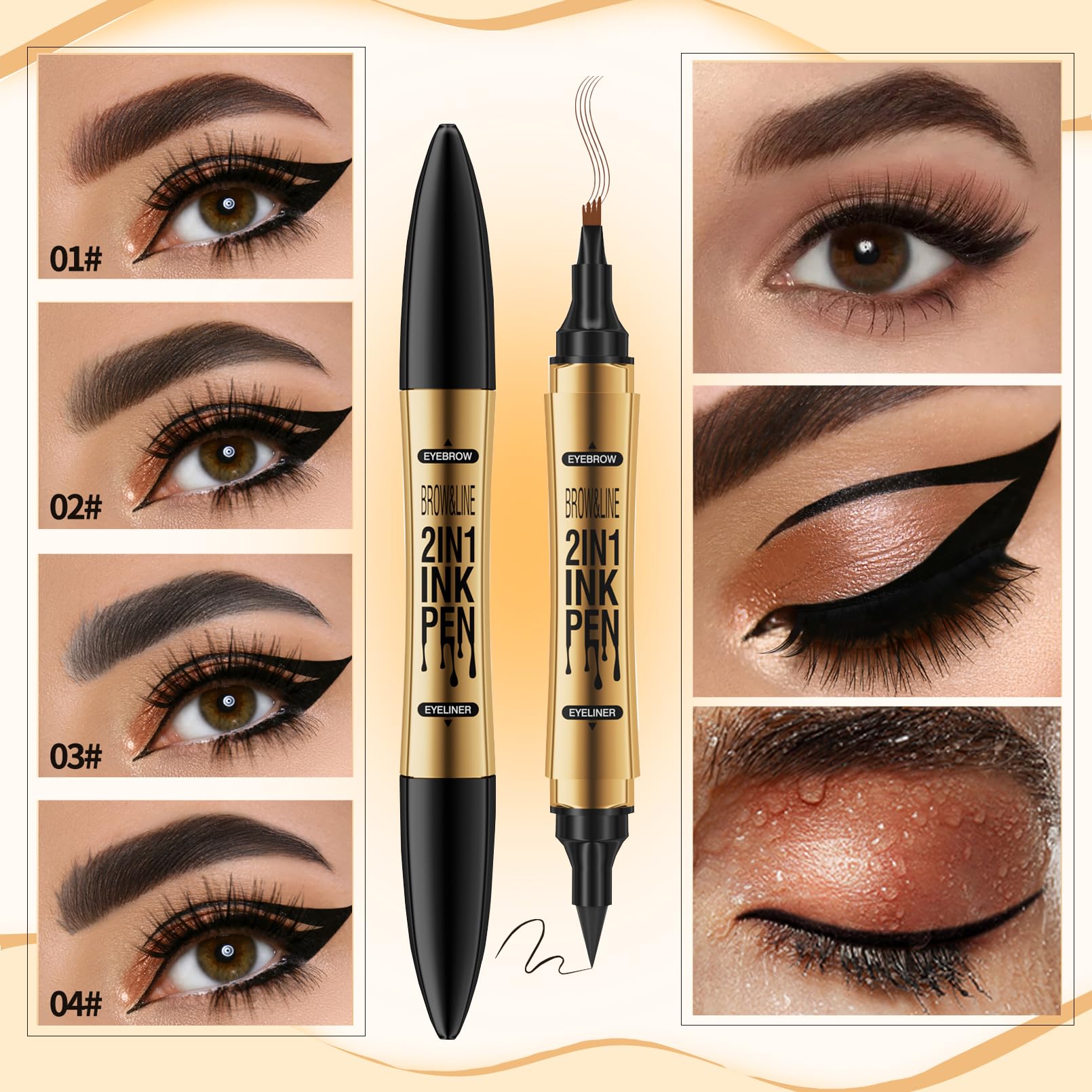 GOALSEN night-look eyeliner close-up for dramatic eye definition