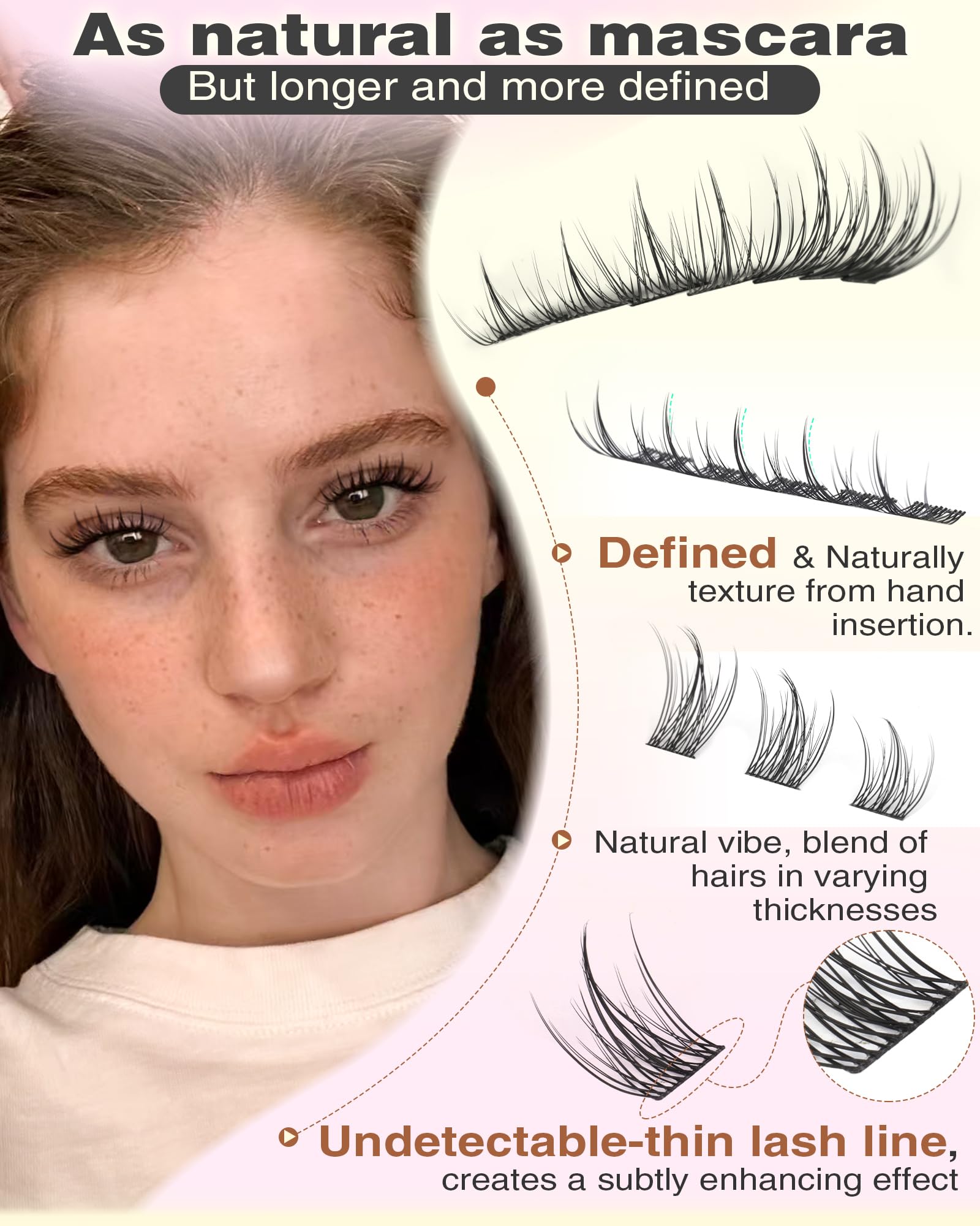 Goddvenus C-Curl lash clusters kit for precise styling and easy application