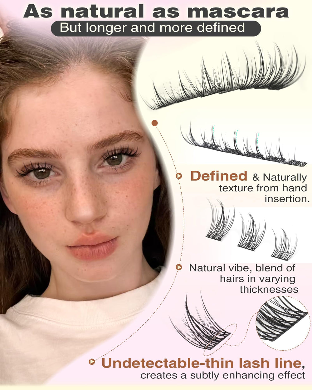 Goddvenus C-Curl lash clusters kit for precise styling and easy application