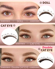 Goddvenus c curl lash clusters lift with natural curvature