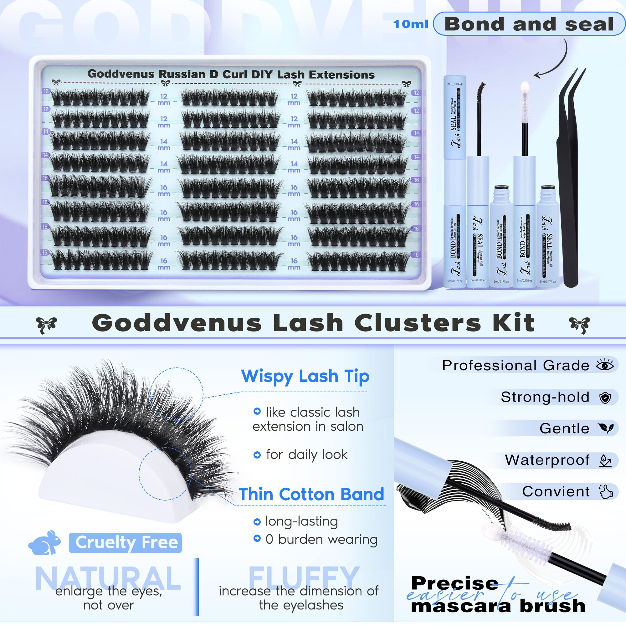 Goddvenus DIY Lash Extensions Kit for easy home use
