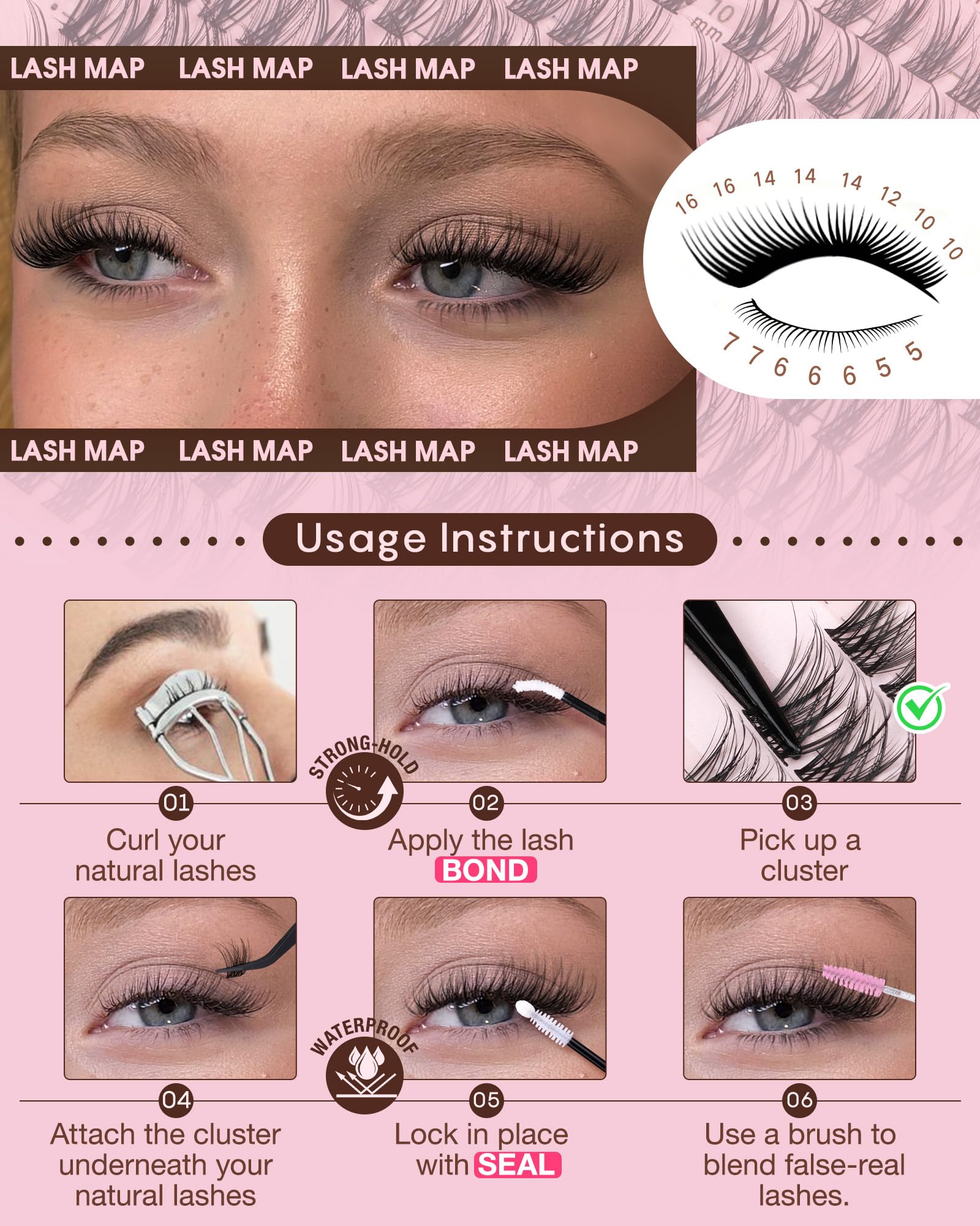 Goddvenus full eye-circle DIY look with wispy clusters