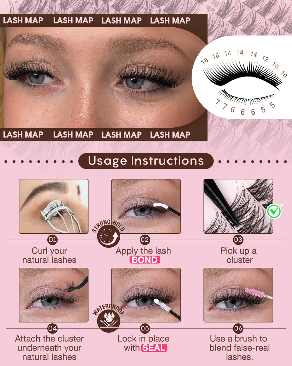 Goddvenus full eye-circle DIY look with wispy clusters