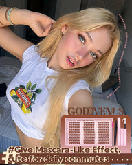 Goddvenus lash brush aids seamless blending between clusters